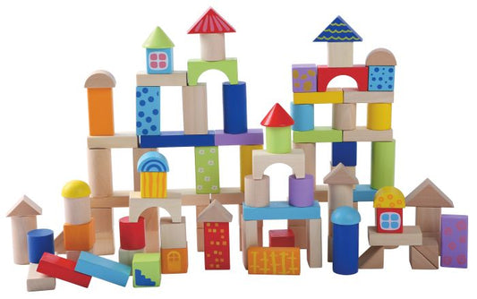 Wooden building blocks