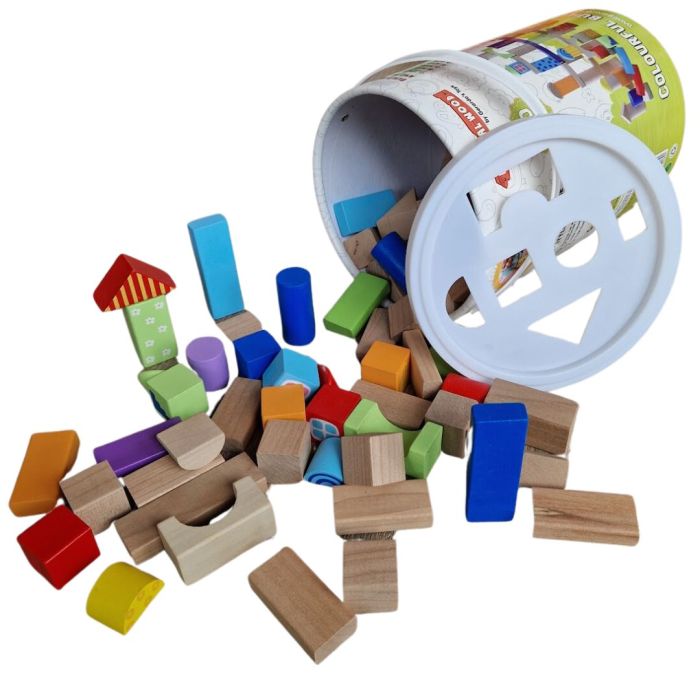 Wooden building blocks