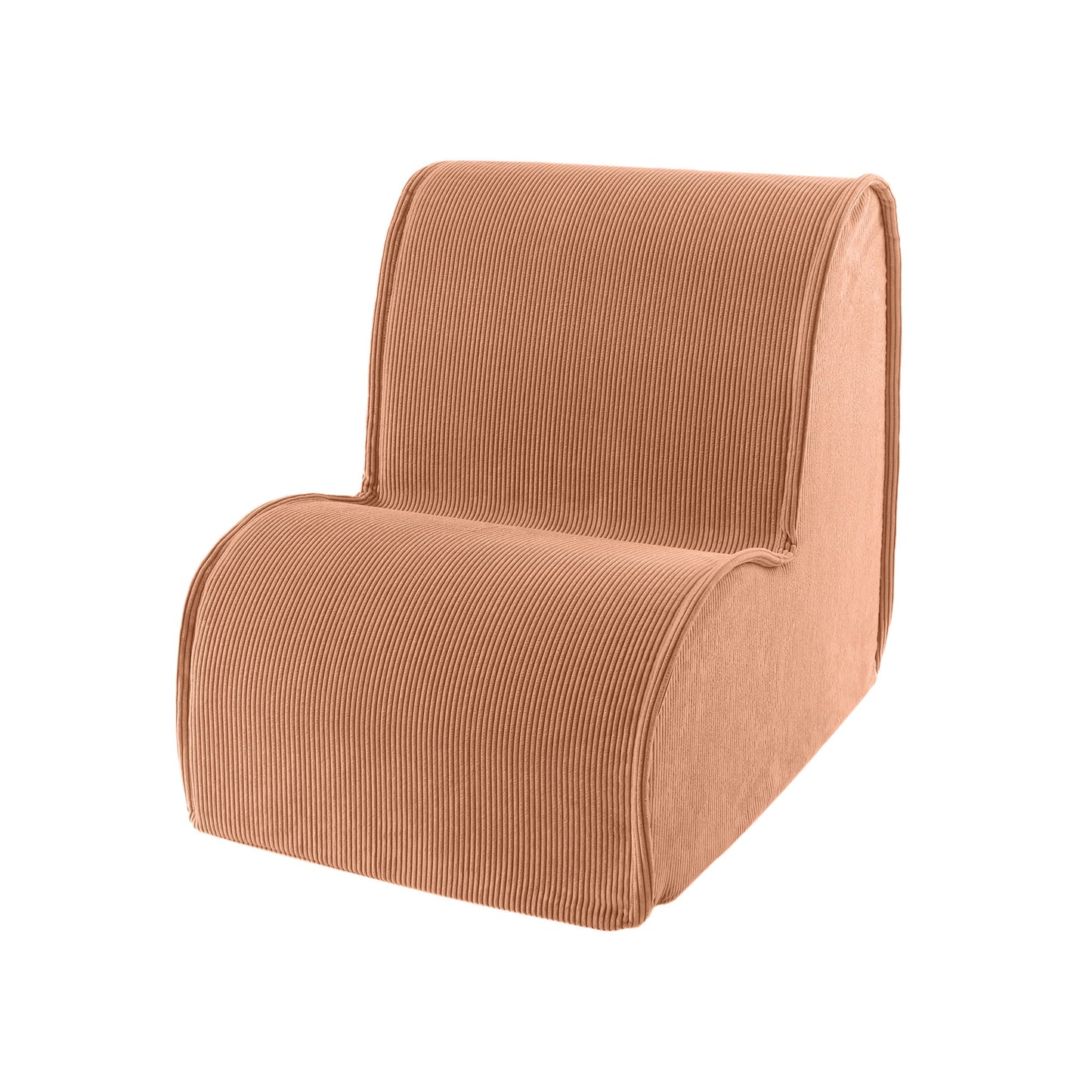 MeowBaby® Chair for children, corduroy - brick