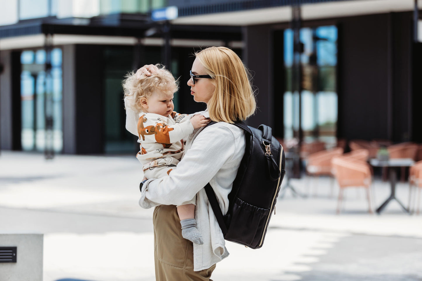 Large diaper backpack – espresso