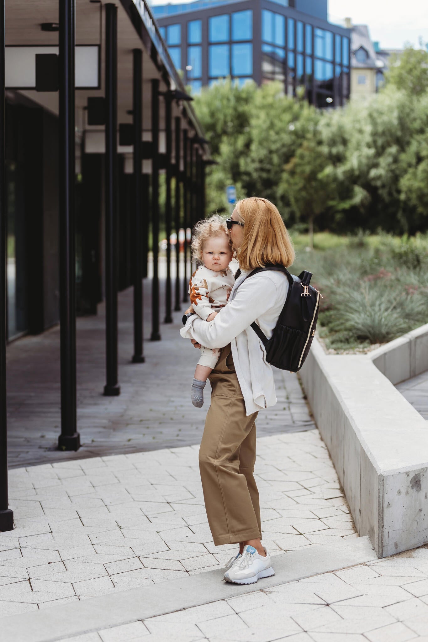 Small diaper backpack – espresso