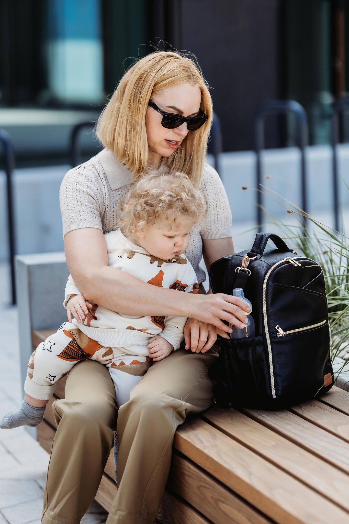 Small diaper backpack – espresso