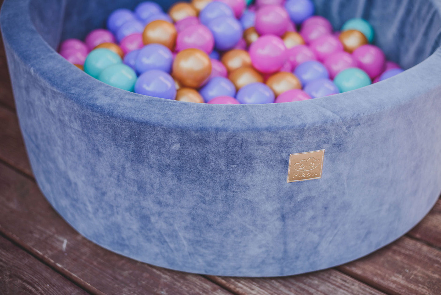 MeowBaby® Baby foam ball pit 90x90x40cm - Model flower