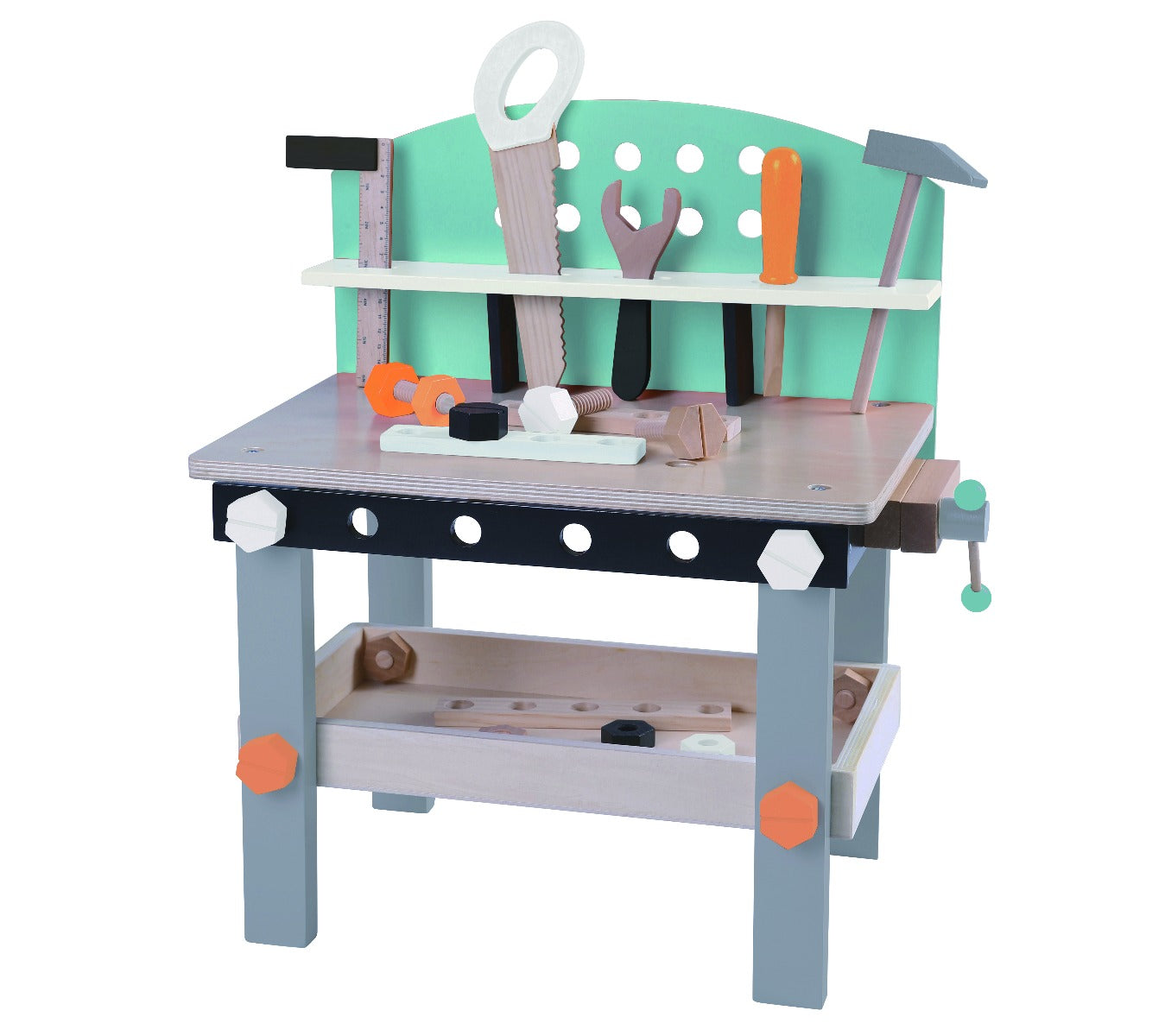 Wooden workbench for kids