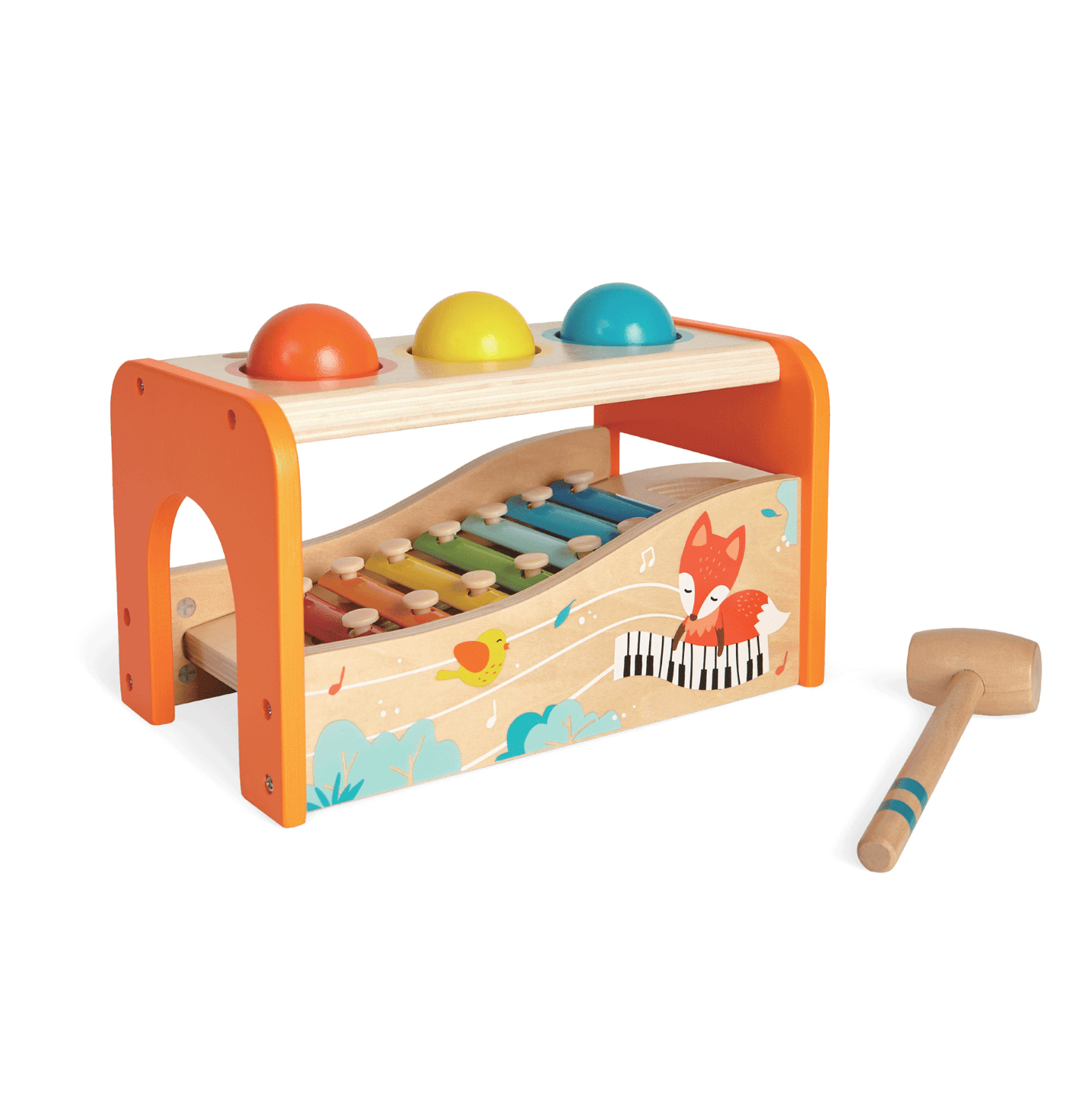 Wooden xylophone & ball game